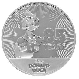 Disney Silbermünzen 85 Jahre Donald Duck 1 Unze 