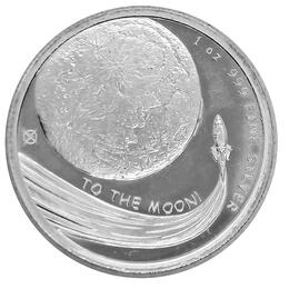 Krypto Dodgecoin 1 Unze Silberunze