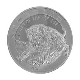Giants of the Ice Age Silbermünzen 1 Unze Smilodon 2020