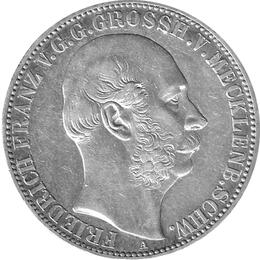 Altdeutschland Taler Mecklenburg Schwerin Friedrich Franz 1867