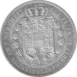 Altdeutschland Taler Mecklenburg Schwerin Friedrich Franz 1867