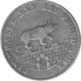 Anhalt Bernburg Alexander Carl Ausbeutetaler 1861