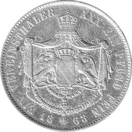 Altdeutschland Baden Friedrich Vereinstaler 1868