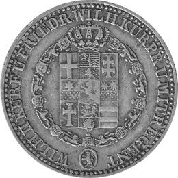 Altdeutschland Hessen Kassel 1 Taler 1835 Wilhelm II und Kurprinz Friedrich Wilhelm als Mitregent