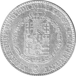 Altdeutschland Hessen Kassel 1 Taler 1842 Wilhelm II und Kurprinz Friedrich Wilhelm als Mitregent