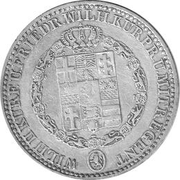 Altdeutschland Hessen Kassel 1 Taler 1836 Wilhelm II und Kurprinz Friedrich Wilhelm als Mitregent