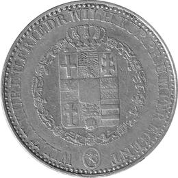Altdeutschland Hessen Kassel 1 Taler 1833 Wilhelm II und Kurprinz Friedrich Wilhelm als Mitregent