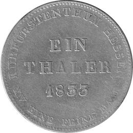 Altdeutschland Hessen Kassel 1 Taler 1833 Wilhelm II und Kurprinz Friedrich Wilhelm als Mitregent