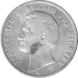 Altdeutschland Sachsen Iohann Vereinstaler 1866