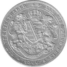 Altdeutschland Sachsen Iohann Vereinstaler 1866