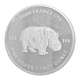 5000 Franc Nilpferd 2020 