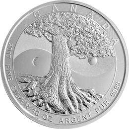 10 Unzen Baum des Lebens Silber 2017
