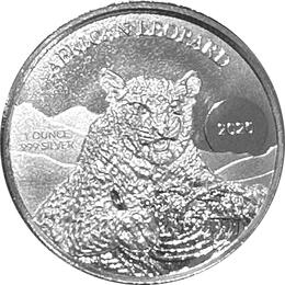 Ghana Leopard 1 Unze Silber 2020