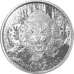 Ghana Leopard 1 Unze Silber 2017