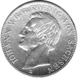 Altdeutschland Sachsen Iohann Ausbeutetaler 1868