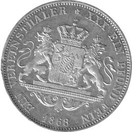 Bayern Ludwig II Vereinstaler 1868