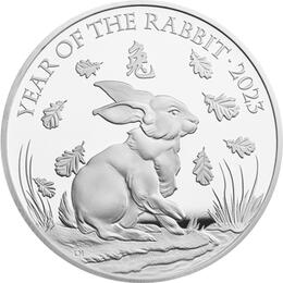 1 Unze Silber 2 Pfund Lunar Hase 2023
