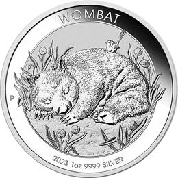 Australian Wombat 1 Unze Silbermünze 2023