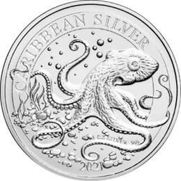 Barbados Octupus 1 Unze Silber 2021