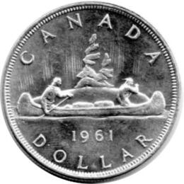 Canada Silber Gedenkmünze 1 Dollar Quebec 1962