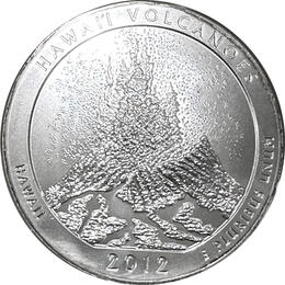 America the Beautiful 5 Unzen Silber Hawaii Volcanoes 2012