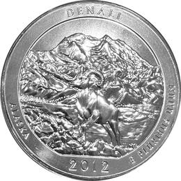 America the Beautiful 5 Unzen Silber Alaska Denali 2012