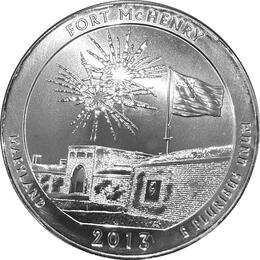 America the Beautiful 5 Unzen Silber Fort McHenry 2013