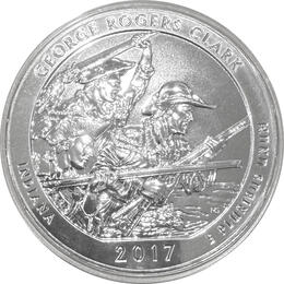 America the Beautiful 5 Unzen Silber George Rogers Clark 2017