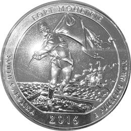 America the Beautiful 5 Unzen Silber Fort Moultrie 2016