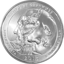 America the Beautiful 5 Unzen Silber Mount Rushmore 2013
