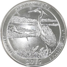 America the Beautiful 5 Unzen Silber Bombay Hook 2015