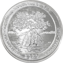 America the Beautiful 5 Unzen Silber Salt River Bay 2020