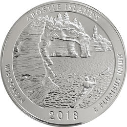 America the Beautiful 5 Unzen Silber Apostle Islands 2018
