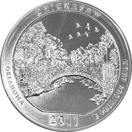 America the Beautiful 5 Unzen Silber Chickasaw 2011