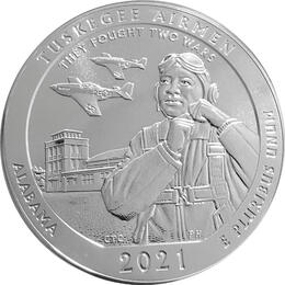 America the Beautiful 5 Unzen Silber Tuskegee Airmen 2021