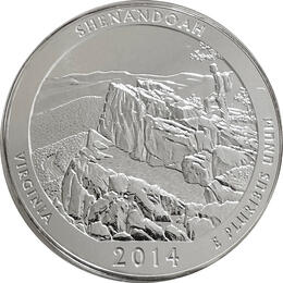 America the Beautiful 5 Unzen Silber Shenandoah 2014
