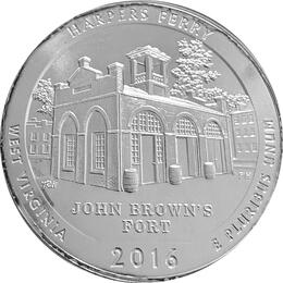 America the Beautiful 5 Unzen Silber Harpers Ferry 2016