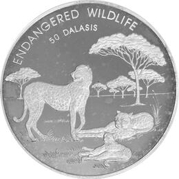 Gambia Leopard 1/2 Kilo 1995