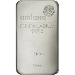 Palladiumbarren 500 Gramm Heraeus Umicore Degussa kaufen und verkaufen