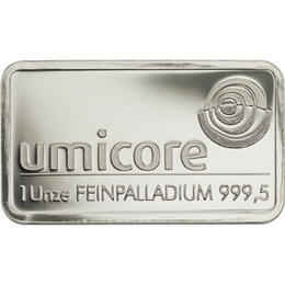 Palladiumbarren 31,1 Gramm Heraeus Umicore Degussa kaufen und verkaufen