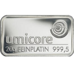 Palladiumbarren 20 Gramm Heraeus Umicore Degussa kaufen und verkaufen