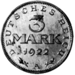 Kursmünze 3 Reichsmark