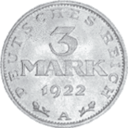 Kursmünze 3 Reichsmark