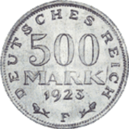 Kursmünze 500 Reichsmark