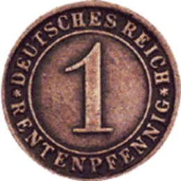 Kursmünze 1 Pfennig