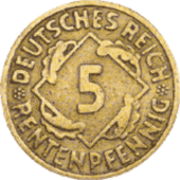 Kursmünze 5 Pfennig