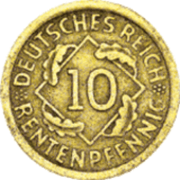 Kursmünze 10 Pfennig