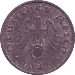Jäger 369 Deutsches Reich 1 Pfennig