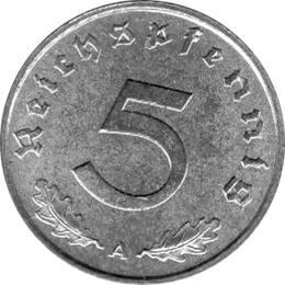Jäger 370 Deutsches Reich 5 Pfennig