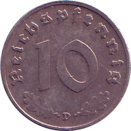 Jäger 371 Deutsches Reich 10 Pfennig